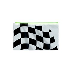 Flag Chess Corse Race Auto Road Cosmetic Bag (xs)