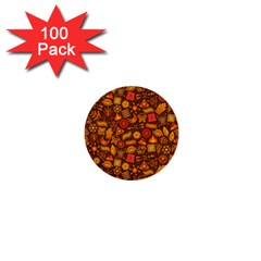 Pattern Background Ethnic Tribal 1  Mini Buttons (100 Pack) 