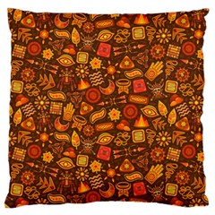 Pattern Background Ethnic Tribal Standard Flano Cushion Case (one Side) by Amaryn4rt