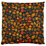 Pattern Background Ethnic Tribal Large Flano Cushion Case (Two Sides) Back