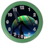 Planets In Space Stars Color Wall Clocks Front