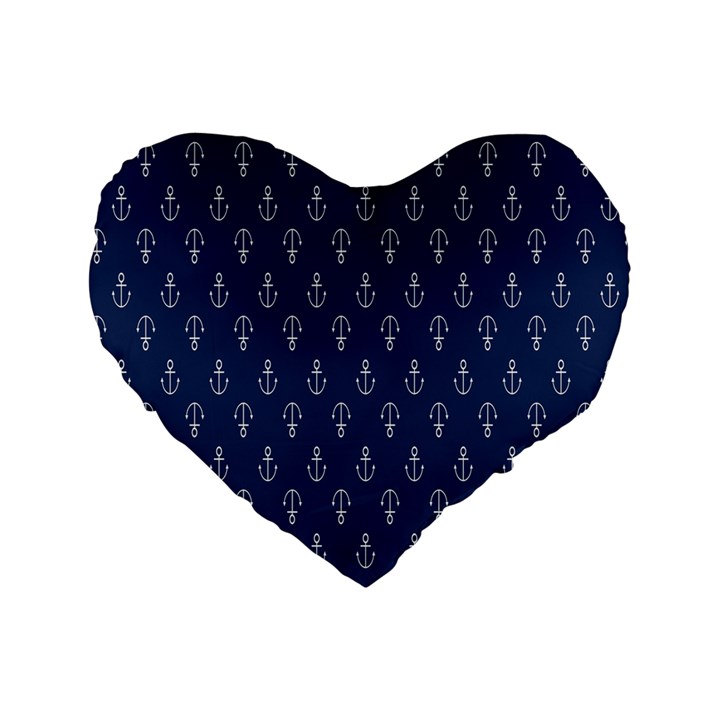 Anchor Pattern Standard 16  Premium Heart Shape Cushions