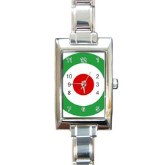 Iran Air Force Roundel Rectangle Italian Charm Watch