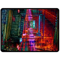 City Photography And Art Fleece Blanket (large)  by Amaryn4rt