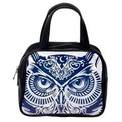 Owl Classic Handbags (one Side) by Amaryn4rt