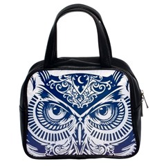 Owl Classic Handbags (2 Sides) by Amaryn4rt