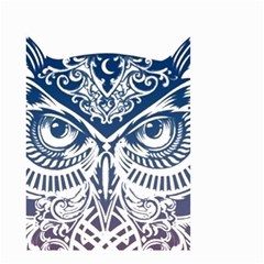 Owl Small Garden Flag (two Sides) by Amaryn4rt