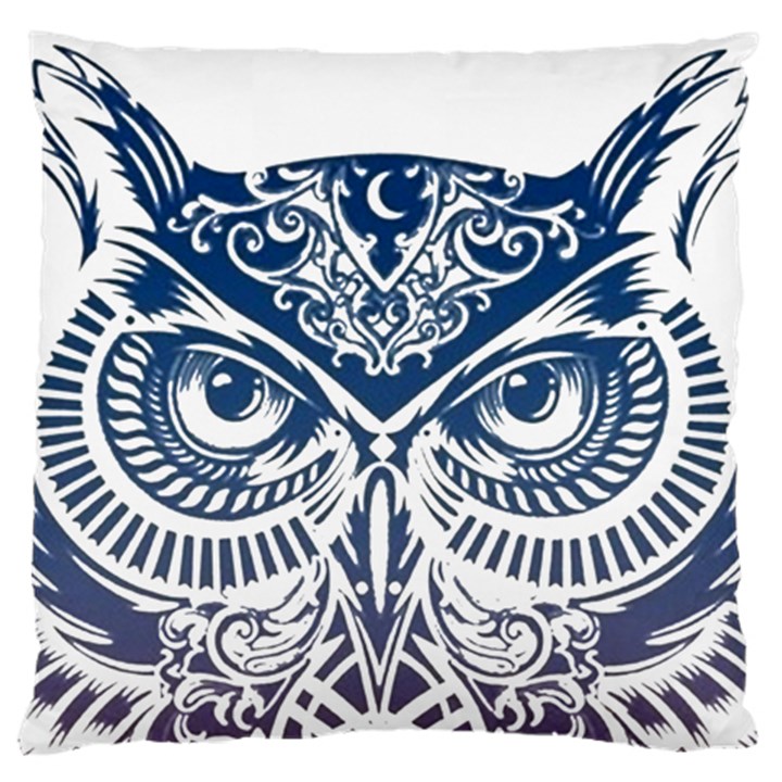 Owl Standard Flano Cushion Case (Two Sides)