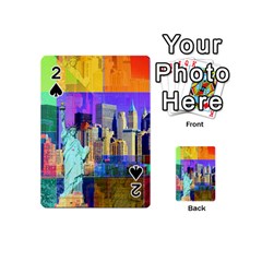 New York City The Statue Of Liberty Playing Cards 54 (mini)  by Amaryn4rt