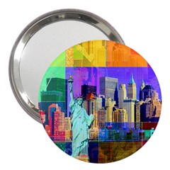 New York City The Statue Of Liberty 3  Handbag Mirrors