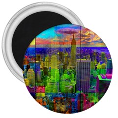 New York City Skyline 3  Magnets by Amaryn4rt