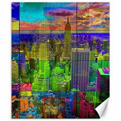 New York City Skyline Canvas 8  X 10 