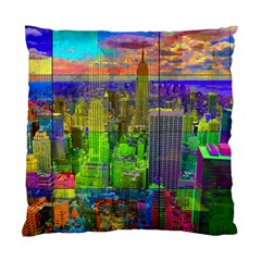 New York City Skyline Standard Cushion Case (two Sides) by Amaryn4rt