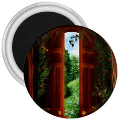 Beautiful World Entry Door Fantasy 3  Magnets