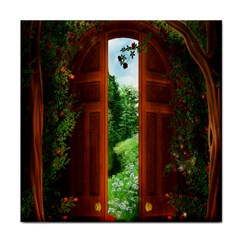 Beautiful World Entry Door Fantasy Face Towel by Amaryn4rt