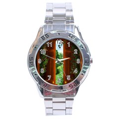 Beautiful World Entry Door Fantasy Stainless Steel Analogue Watch by Amaryn4rt