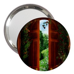 Beautiful World Entry Door Fantasy 3  Handbag Mirrors by Amaryn4rt