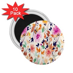 Vector Floral Art 2 25  Magnets (10 Pack)  by Amaryn4rt