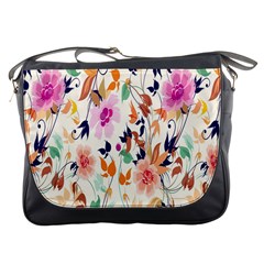 Vector Floral Art Messenger Bags by Amaryn4rt