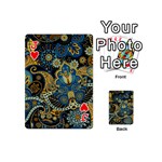 Retro Ethnic Background Pattern Vector Playing Cards 54 (Mini)  Front - HeartJ