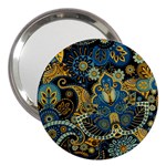 Retro Ethnic Background Pattern Vector 3  Handbag Mirrors Front