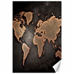 Grunge Map Of Earth Canvas 12  x 18   11.88 x17.36  Canvas - 1