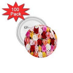 Rose Color Beautiful Flowers 1 75  Buttons (100 Pack)  by Amaryn4rt