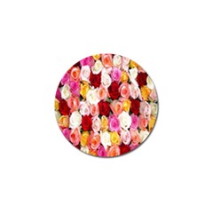 Rose Color Beautiful Flowers Golf Ball Marker by Amaryn4rt