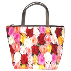 Rose Color Beautiful Flowers Bucket Bags by Amaryn4rt