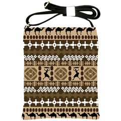 African Vector Patterns Shoulder Sling Bags by Amaryn4rt