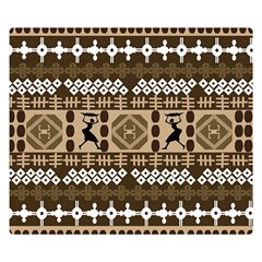 African Vector Patterns Double Sided Flano Blanket (small) 