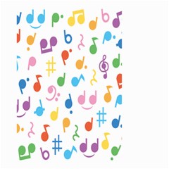 Notes Tone Music Purple Orange Yellow Pink Blue Small Garden Flag (two Sides)