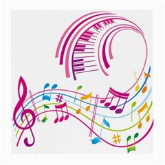 Musical Notes Pink Medium Glasses Cloth (2-side) by Alisyart