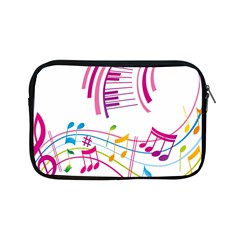 Musical Notes Pink Apple Ipad Mini Zipper Cases