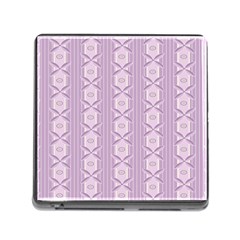 Flower Star Purple Memory Card Reader (square) by Alisyart