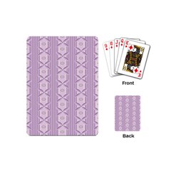 Flower Star Purple Playing Cards (mini) 