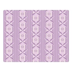 Flower Star Purple Double Sided Flano Blanket (large) 