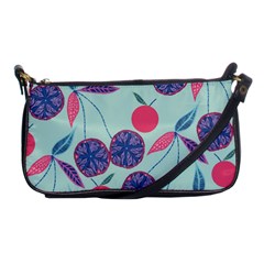 Passion Fruit Pink Purple Cerry Blue Leaf Shoulder Clutch Bags by Alisyart