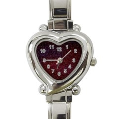 3d Tiny Dots Pattern Texture Heart Italian Charm Watch by Amaryn4rt