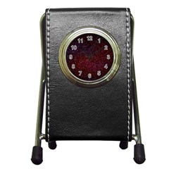 3d Tiny Dots Pattern Texture Pen Holder Desk Clocks by Amaryn4rt