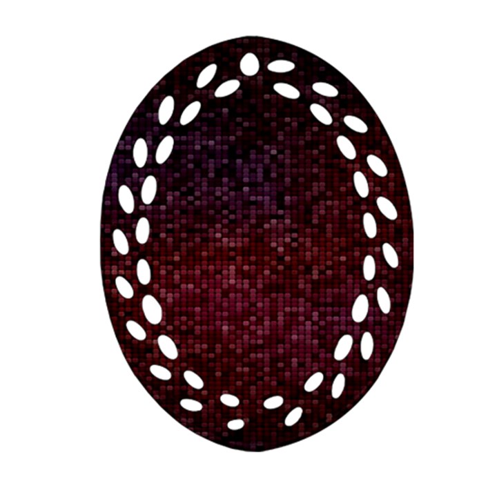 3d Tiny Dots Pattern Texture Ornament (Oval Filigree)