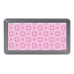 Plaid Floral Flower Pink Memory Card Reader (mini)