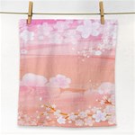 Season Flower Floral Pink Face Towel Front