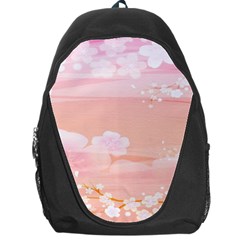 Season Flower Floral Pink Backpack Bag