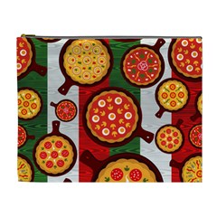 Pizza Italia Beef Flag Cosmetic Bag (xl)