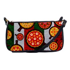 Pizza Italia Beef Flag Shoulder Clutch Bags by Alisyart