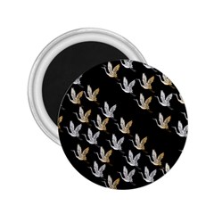 Goose Swan Gold White Black Fly 2 25  Magnets