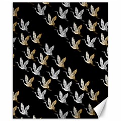 Goose Swan Gold White Black Fly Canvas 16  X 20  