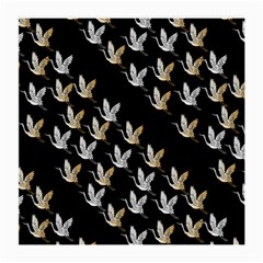 Goose Swan Gold White Black Fly Medium Glasses Cloth by Alisyart