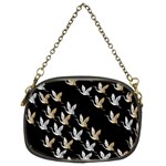 Goose Swan Gold White Black Fly Chain Purses (Two Sides)  Front